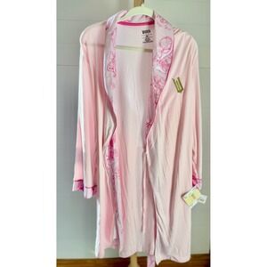Wicked Katie Kime Pink Graphic Robe Kimono Sleepwear Loungewear M L